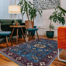 Machine Washable Blue Area Rug, Navy/Light Blue/Cream/Red/Indigo - SAP-P1114-BLU-2X3-3.1.1 - Arconiz