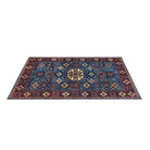 Machine Washable Blue Area Rug, Navy/Light Blue/Cream/Red/Indigo - SAP-P1114-BLU-2X3-3.1.1 - Arconiz