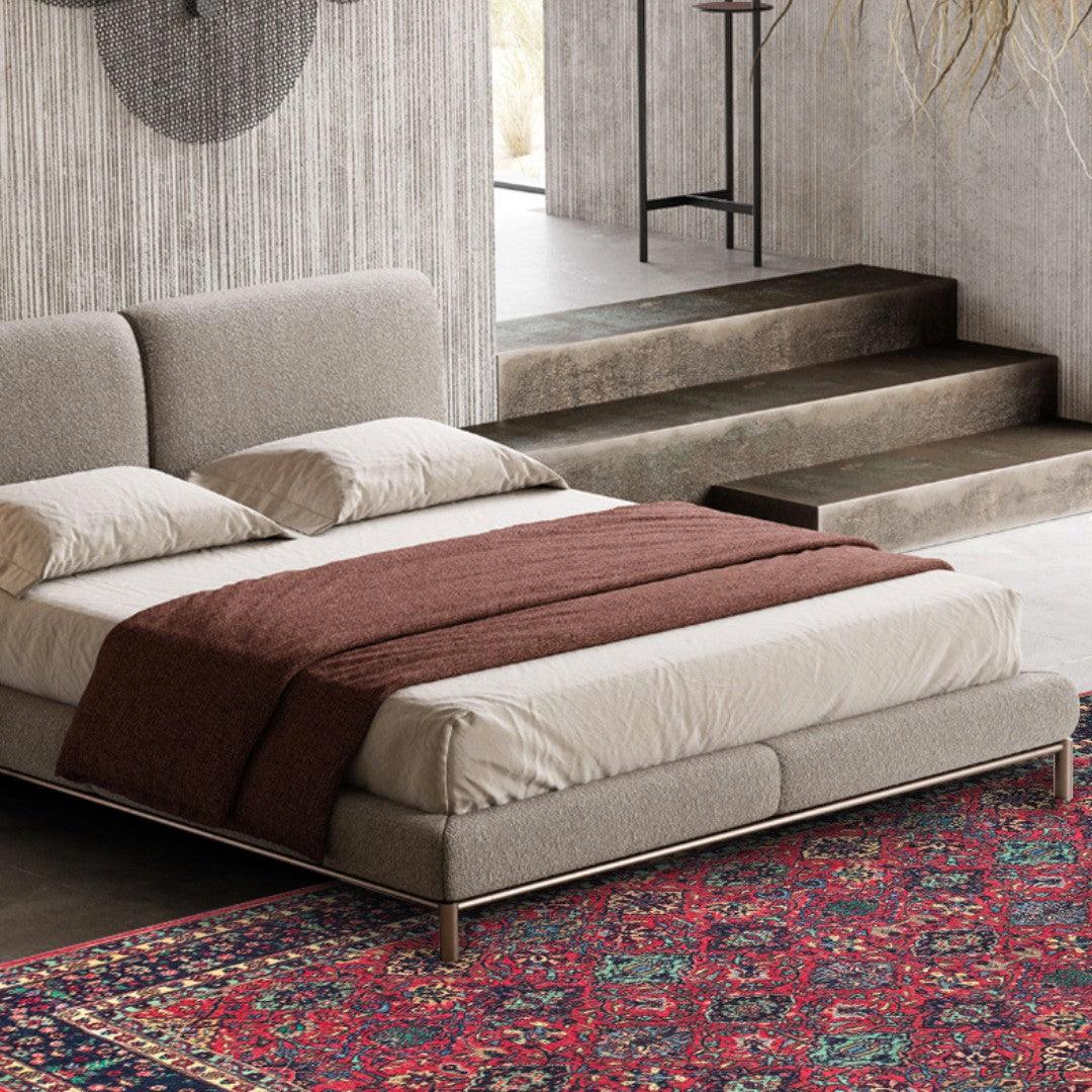 Machine Washable Area Rug, Recycled Material, Red & Blue - SAP-P1124-BUR-2X3-2.6.1 - Arconiz