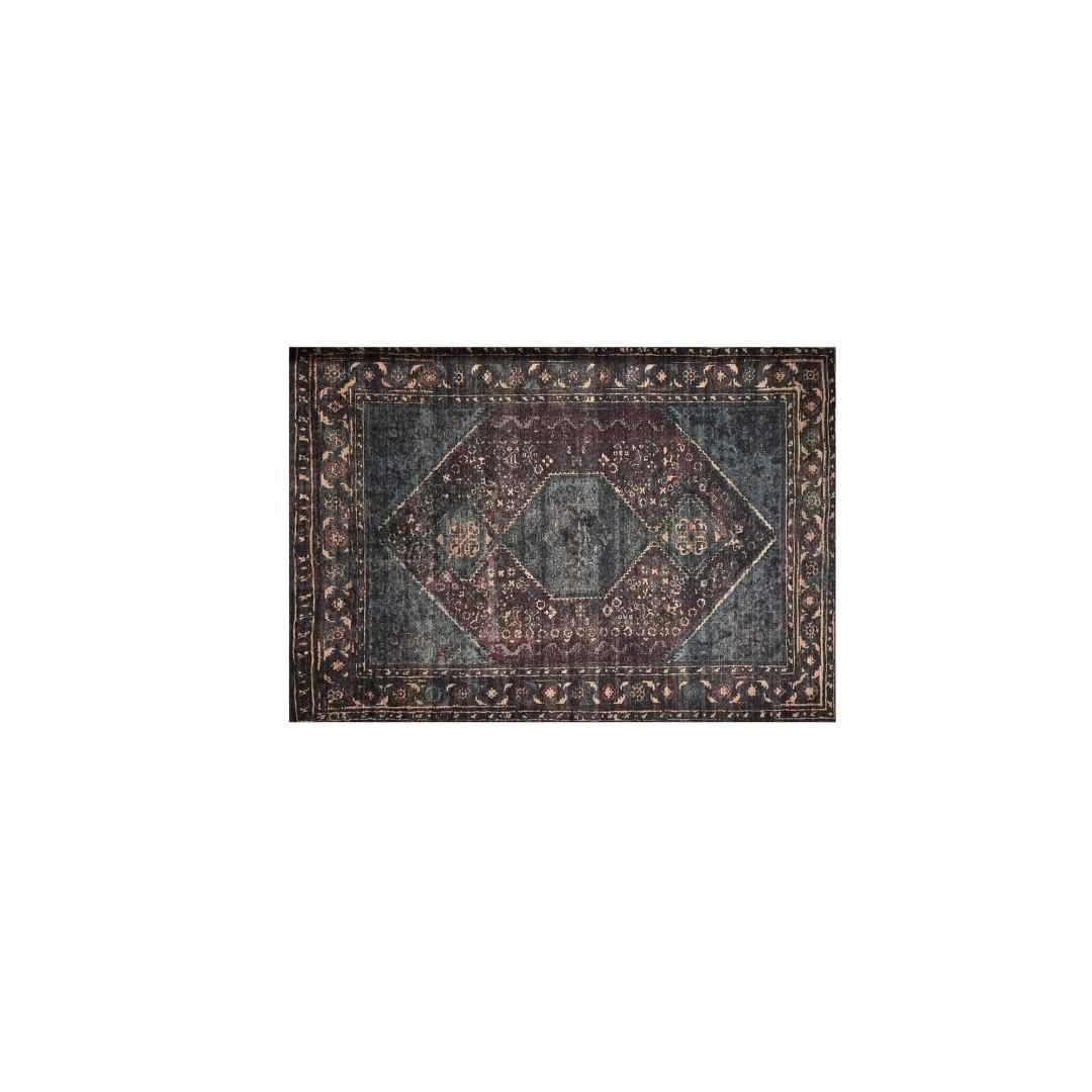 Machine Washable Area Rug, Charcoal - Eco-Friendly Recycled Material - SAP-P1103-MUL-2X3-4.1.1 - Arconiz