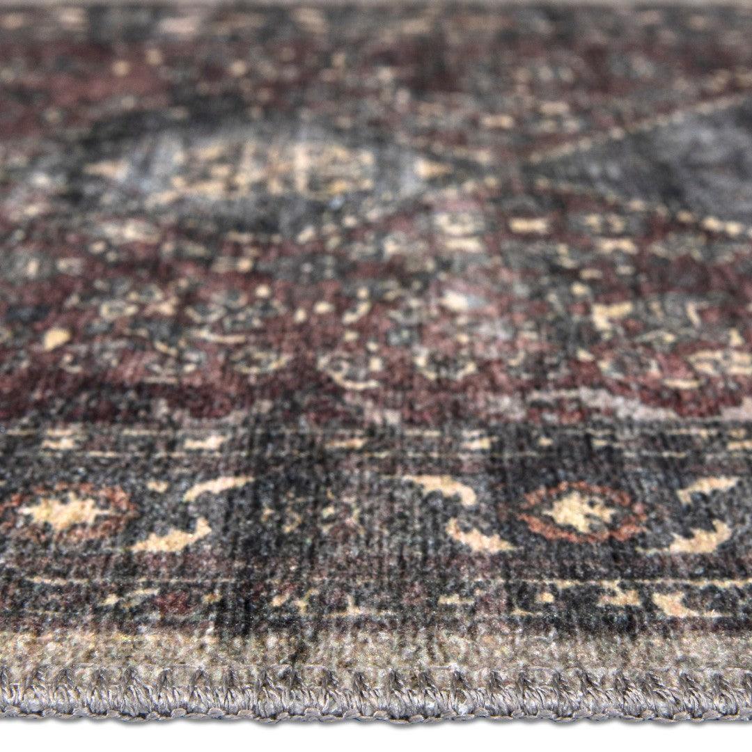 Machine Washable Area Rug, Charcoal - Eco-Friendly Recycled Material - SAP-P1103-MUL-2X3-4.1.1 - Arconiz