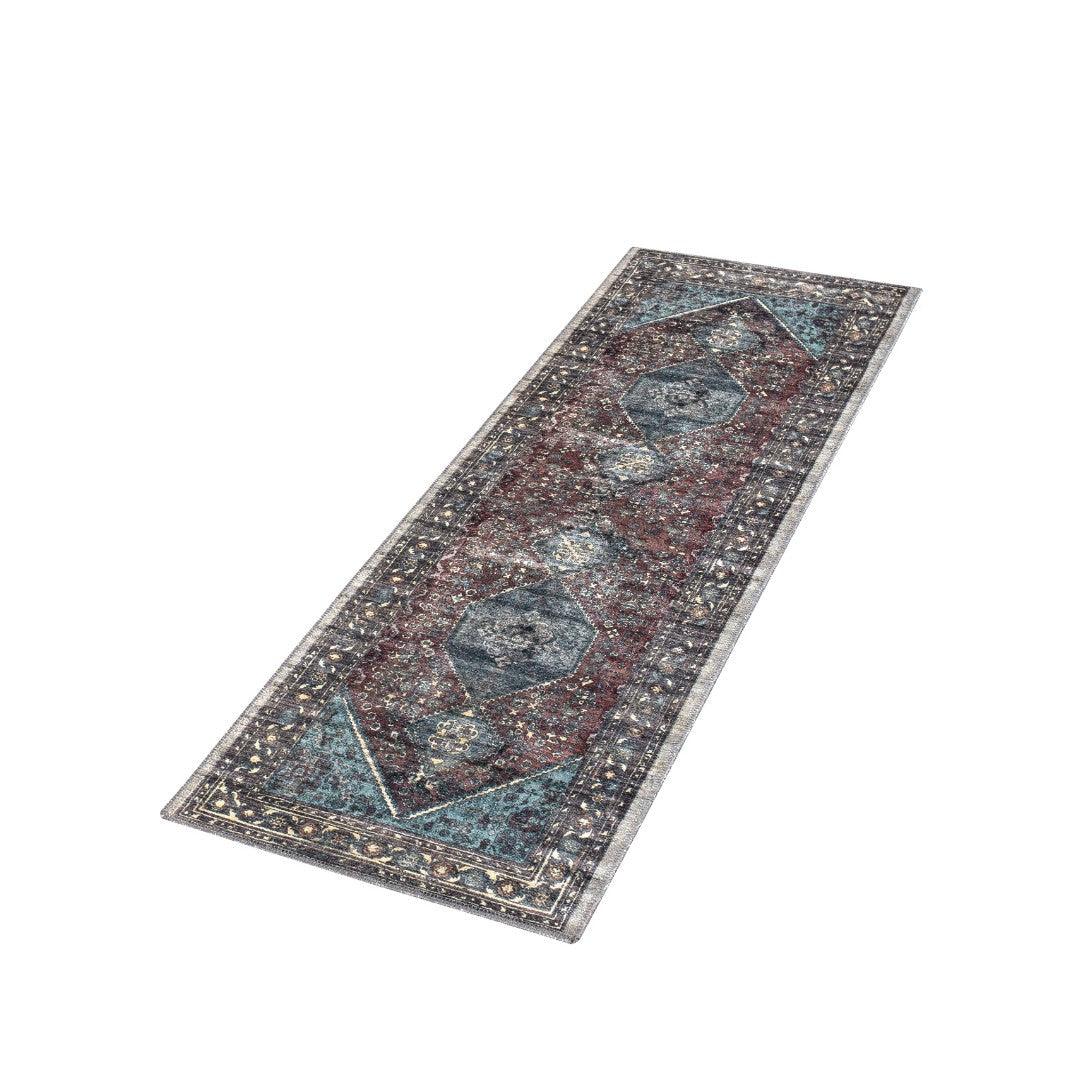 Machine Washable Area Rug, Charcoal - Eco-Friendly Recycled Material - SAP-P1103-MUL-2X3-4.1.1 - Arconiz
