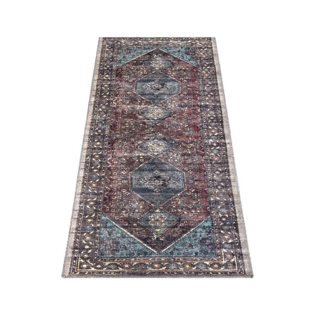 Machine Washable Area Rug, Charcoal - Eco-Friendly Recycled Material - SAP-P1103-MUL-2X3-4.1.1 - Arconiz