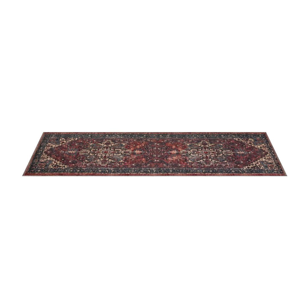 Machine Washable Burgundy Vintage Area Rug - SAP-P1103-MUL-2X3-5.1.1 - Arconiz