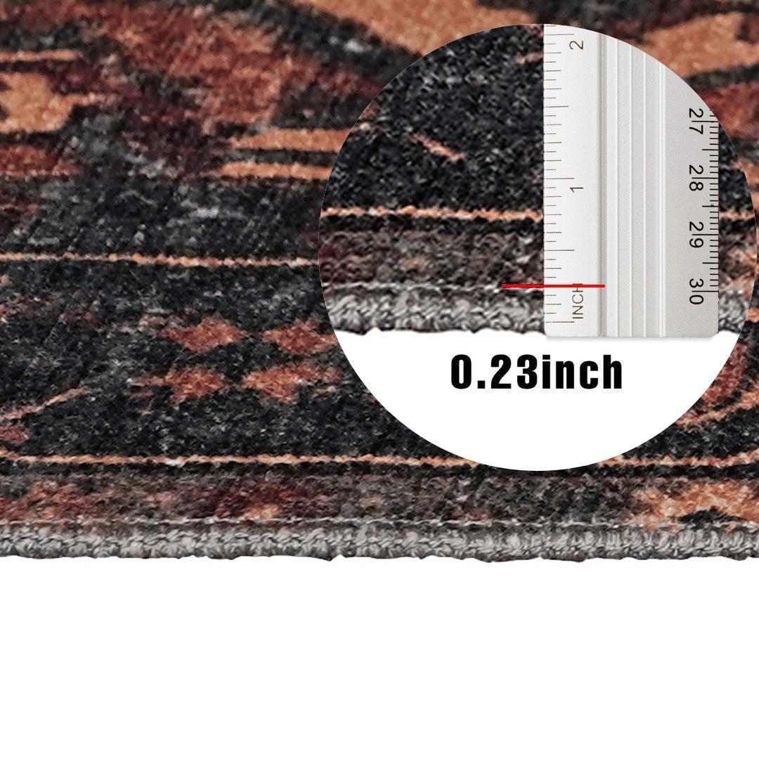 Machine Washable Burgundy Vintage Area Rug - SAP-P1103-MUL-2X3-5.1.1 - Arconiz