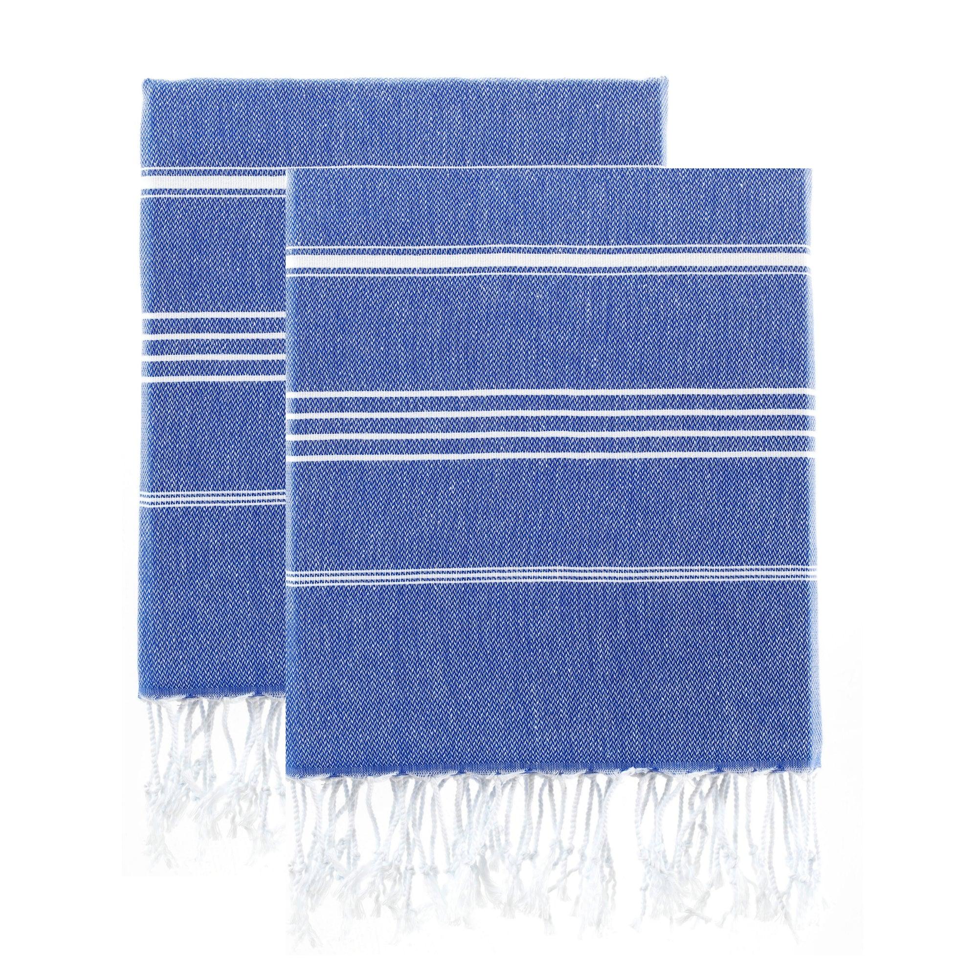 Luxurious Turkish Cotton Beach Towel Set (2 Pack) Air Blue - Sul-Pest-285-95175-2S-ArBlu - Arconiz