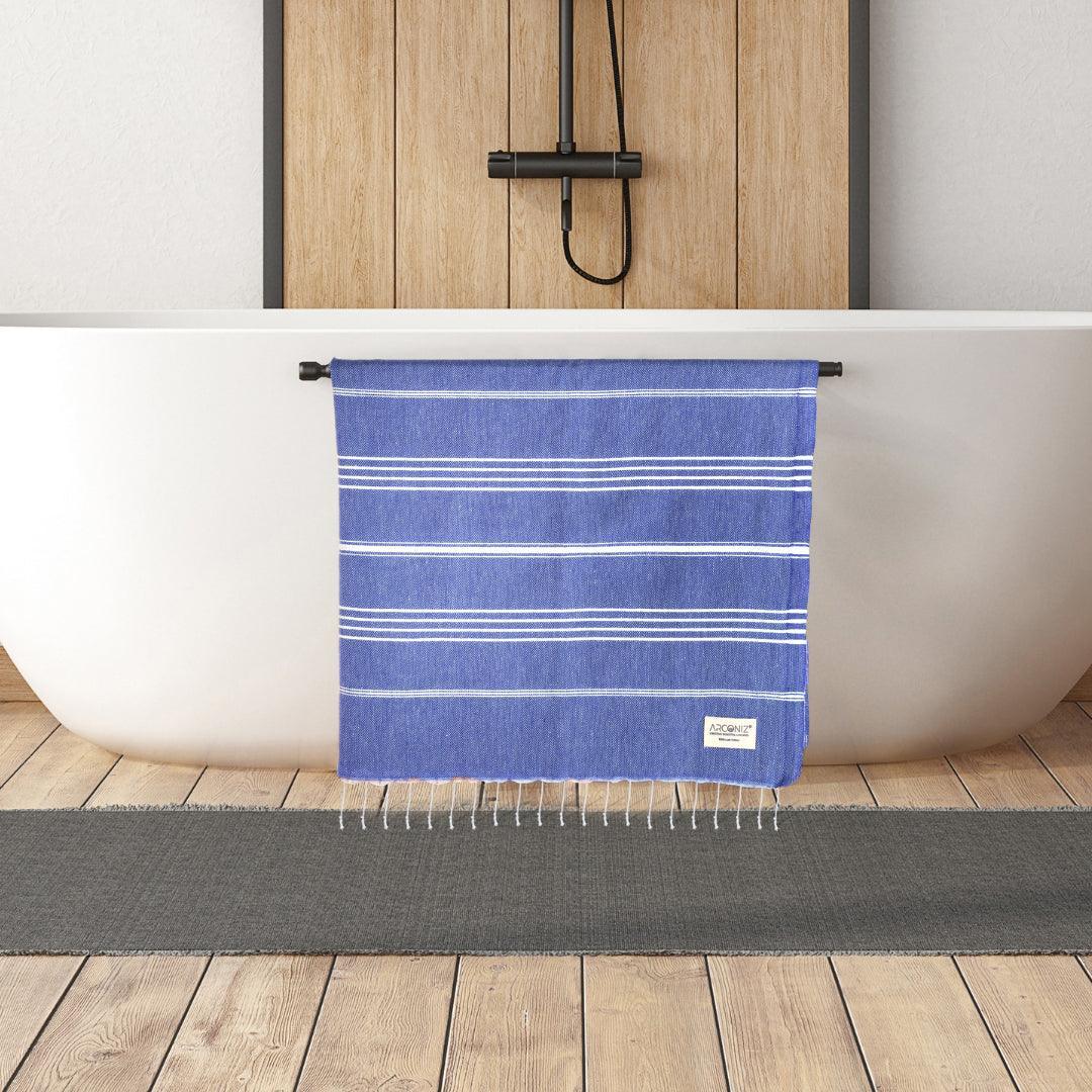 Luxurious Turkish Cotton Beach Towel Set (2 Pack) Air Blue - Sul-Pest-285-95175-2S-ArBlu - Arconiz