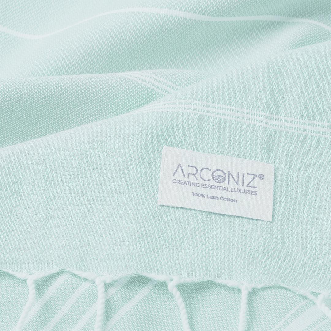 Luxurious Turkish Cotton Beach Towel Set (2 Pack) Aqua - Sul-Pest-285-95175-2S-Aqua - Arconiz