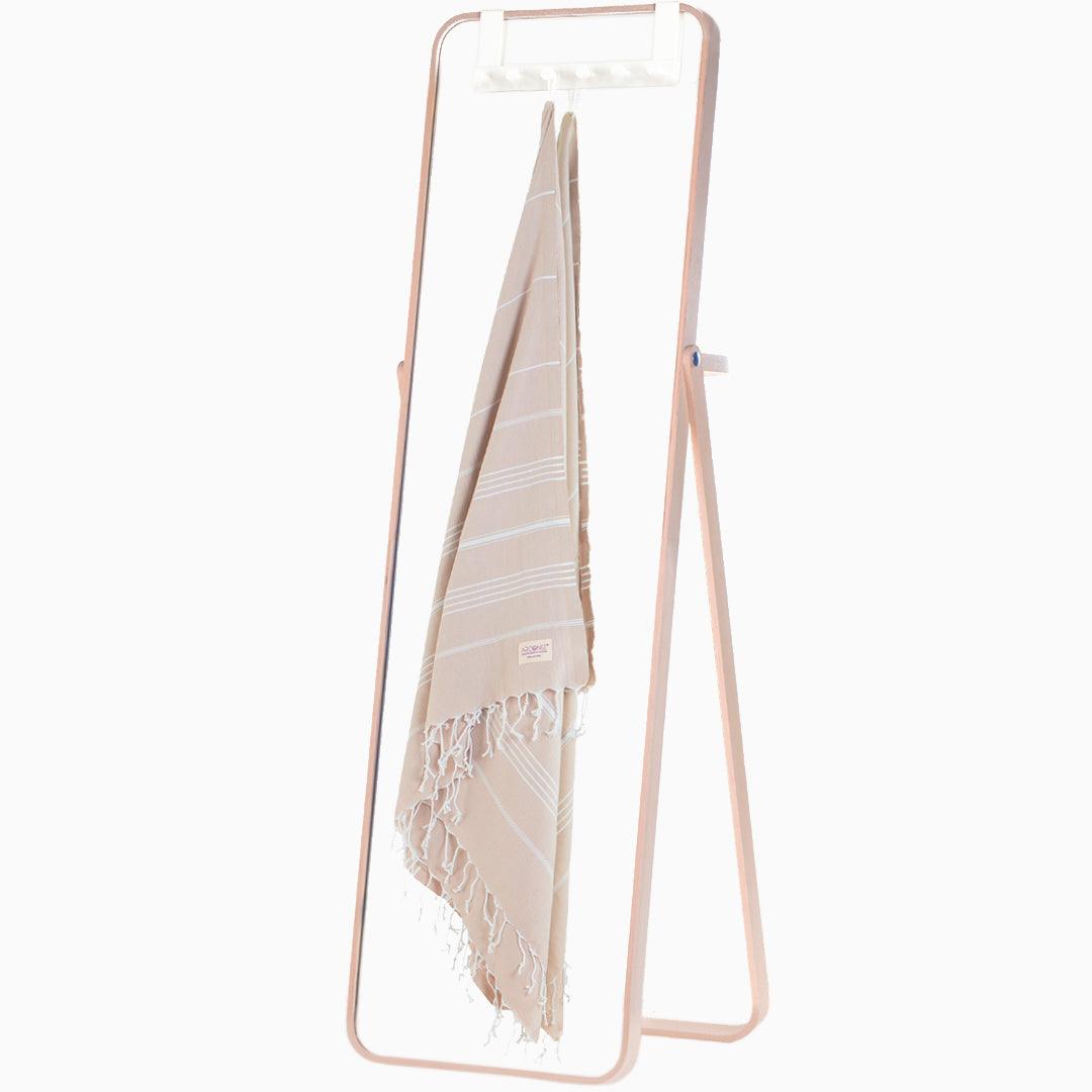 Luxurious Turkish Cotton Beach Towel Beige - 5G-0O87-9UFH - Arconiz