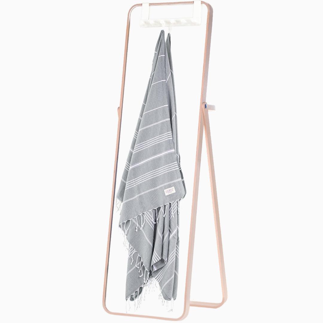 Luxurious Turkish Cotton Beach Towel Set (2 Pack) Light Grey - Sul-Pest-285-95175-2S-LGrey - Arconiz