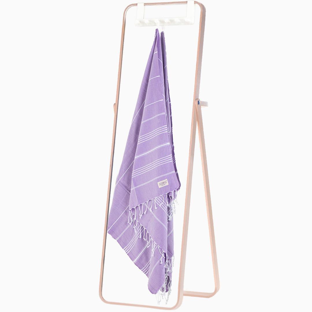 Luxurious Turkish Cotton Beach Towel Set (2 Pack) Lilac - Sul-Pest-285-95175-2S-Lilac - Arconiz