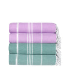 Premium Turkish Cotton Beach Towel Sultan ( Set of 4 Piece ) Purple - Teal - Sul-Pest-285-95175-4S-LL-TL - Arconiz