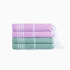 Premium Turkish Cotton Beach Towel Sultan ( Set of 4 Piece ) Purple - Teal - Sul-Pest-285-95175-4S-LL-TL - Arconiz