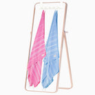 Premium Turkish Cotton Beach Towel Sultan ( Set of 4 Piece ) Light Blue - Pink - Sul-Pest-285-95175-4S-LB-PN - Arconiz