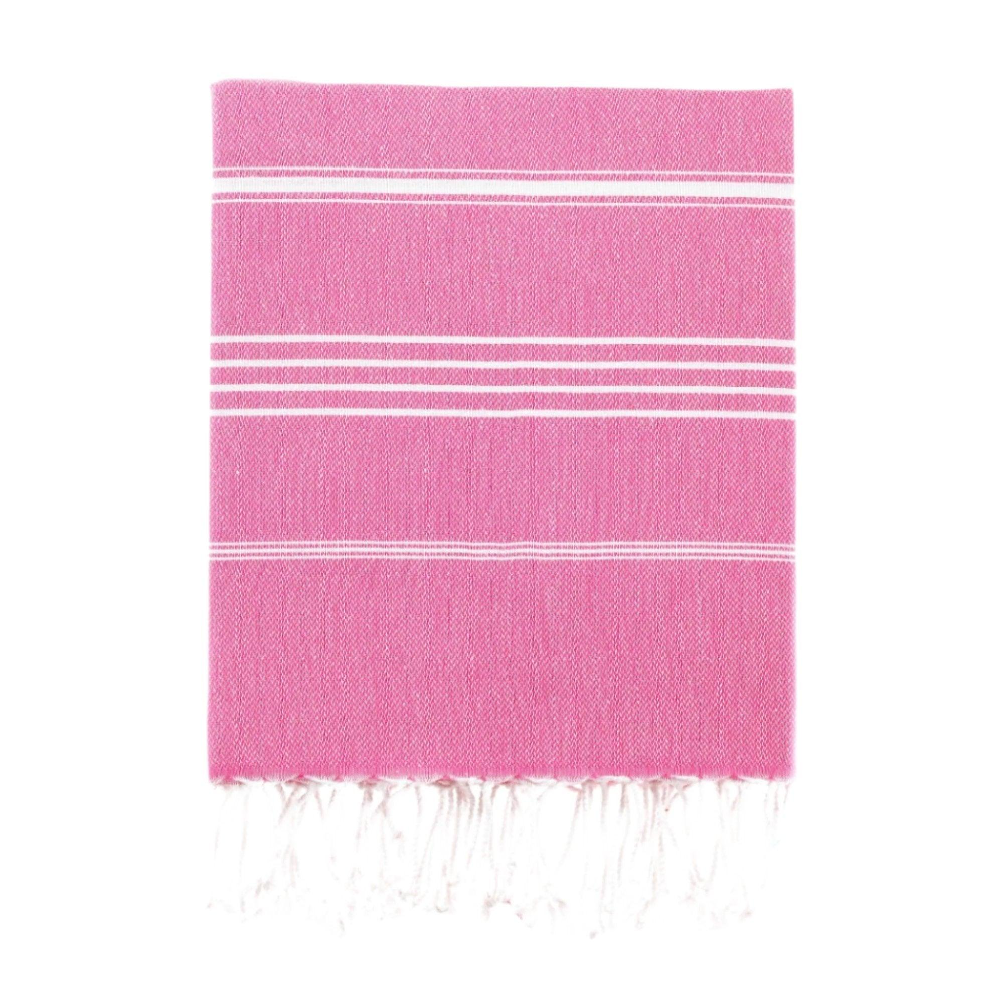 Luxurious Turkish Cotton Beach Towel Pink - 5B-ALB8-IHL0 - Arconiz