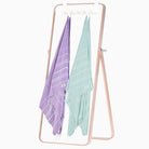 Premium Turkish Cotton Beach Towel Sultan ( Set of 4 Piece ) Aqua - Purple - Sul-Pest-285-95175-4S-AQ-LL - Arconiz