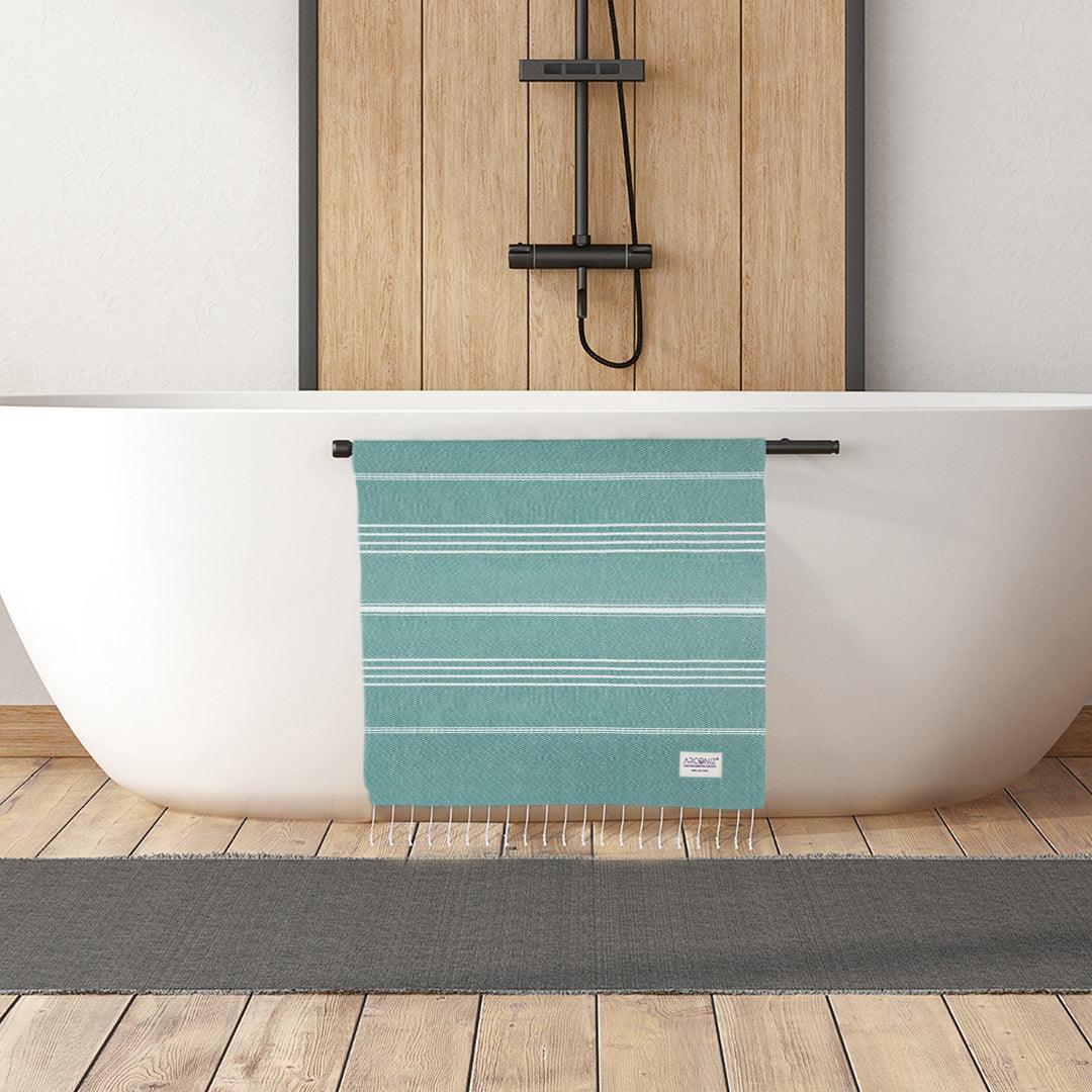 Luxurious Turkish Cotton Beach Towel Set (2 Pack) Teal - Sul-Pest-285-95175-2S-Teal - Arconiz