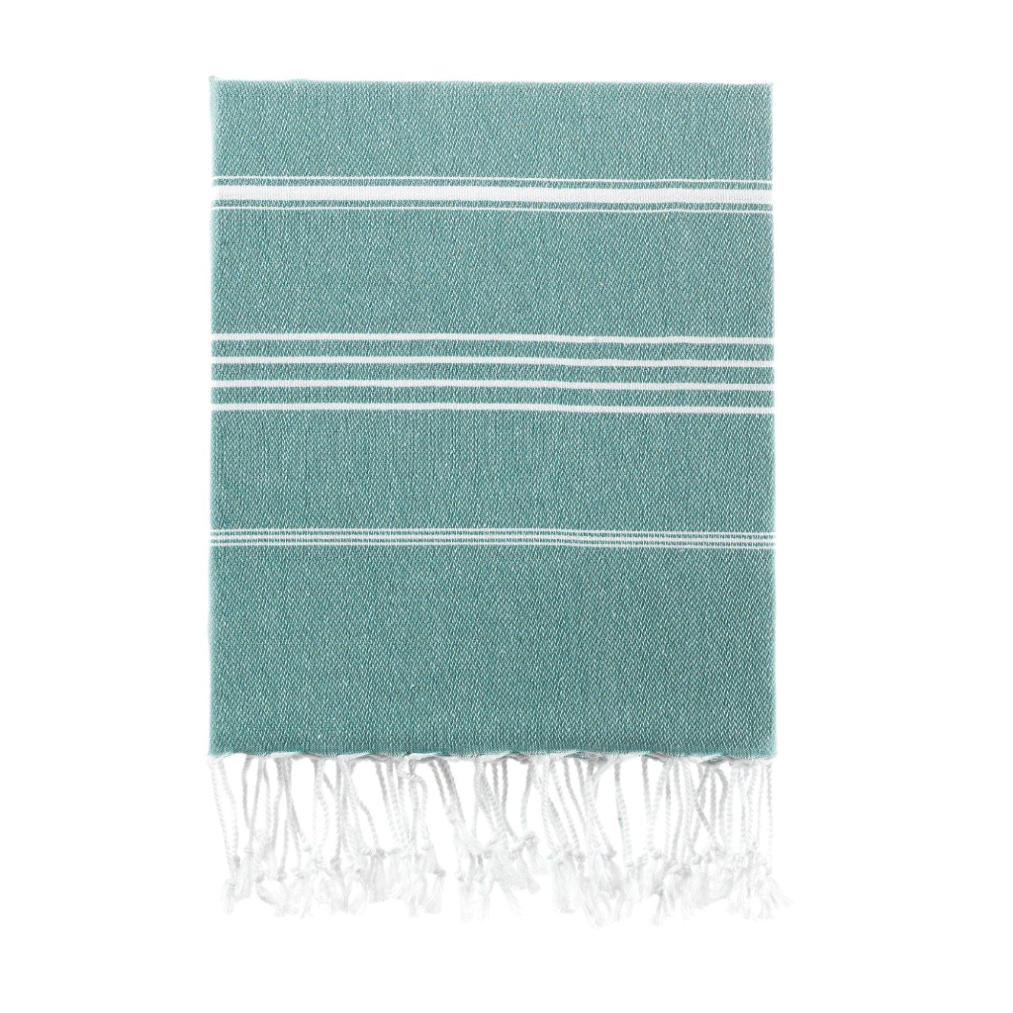 Luxurious Turkish Cotton Beach Towel Teal - CJ-67UD-O35D - Arconiz