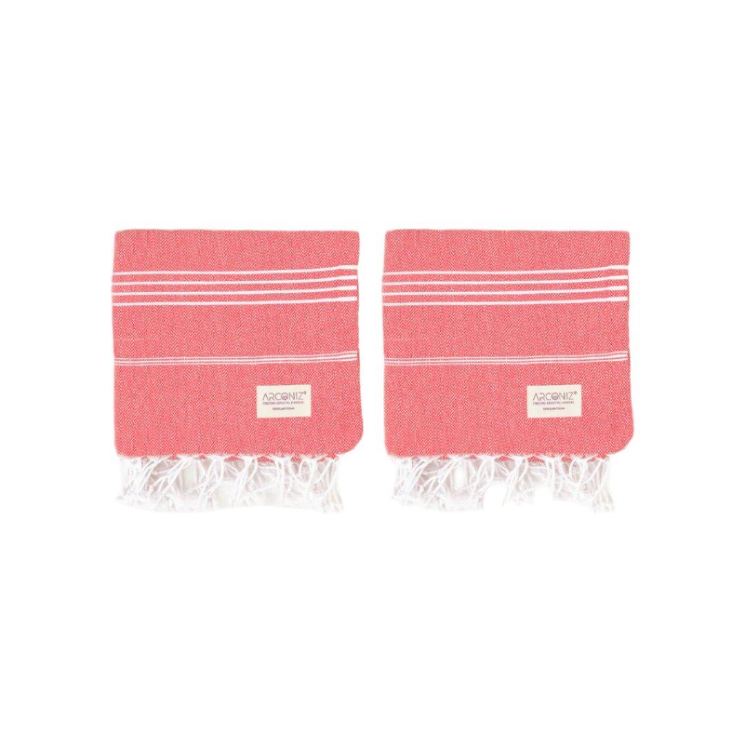 Luxurious Turkish Cotton Beach Towel Set (2 Pack) Terra Cotta - Sul-Pest-285-95175-2S-TCott - Arconiz