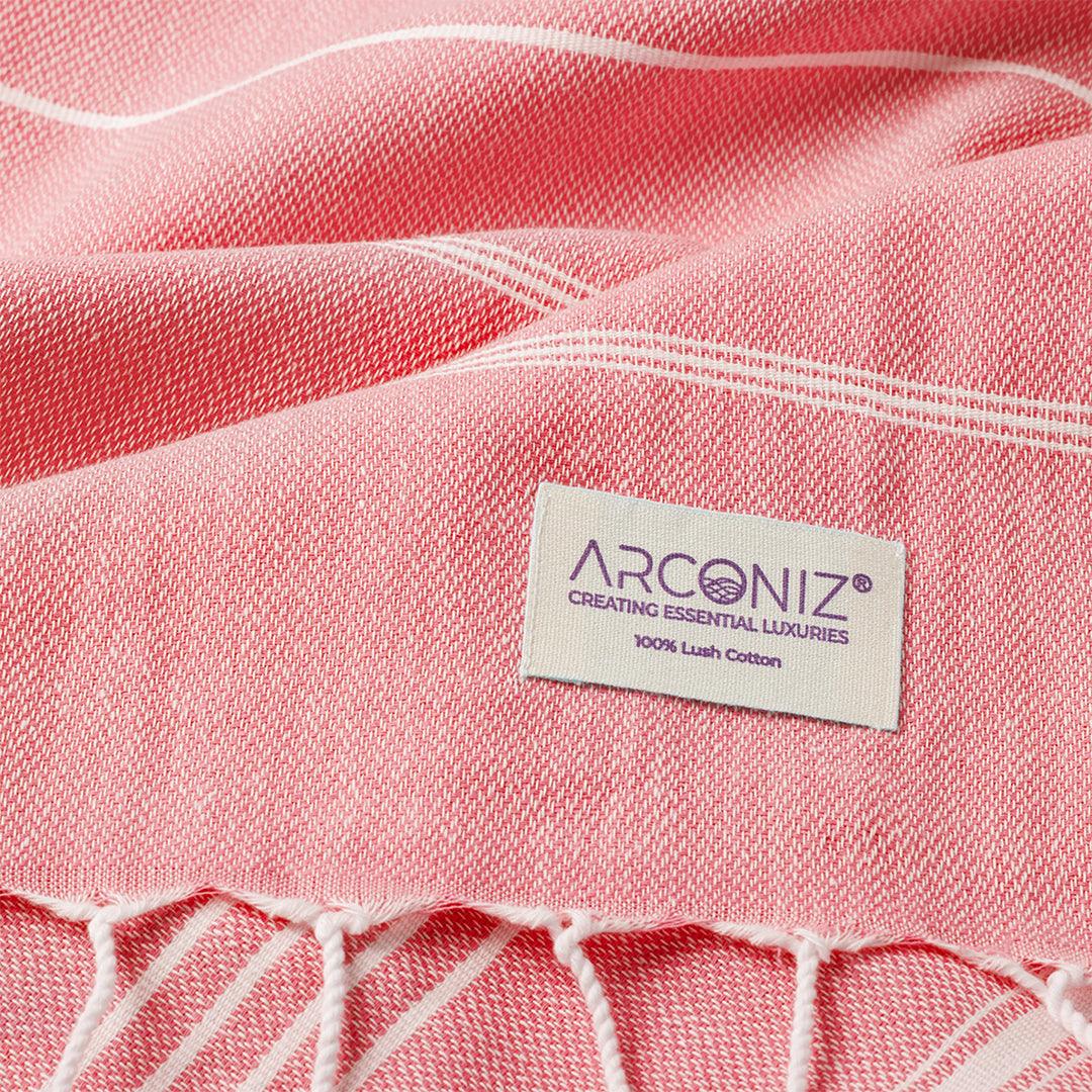 Luxurious Turkish Cotton Beach Towel Terra Cotta - HL-Z1RT-S66S - Arconiz