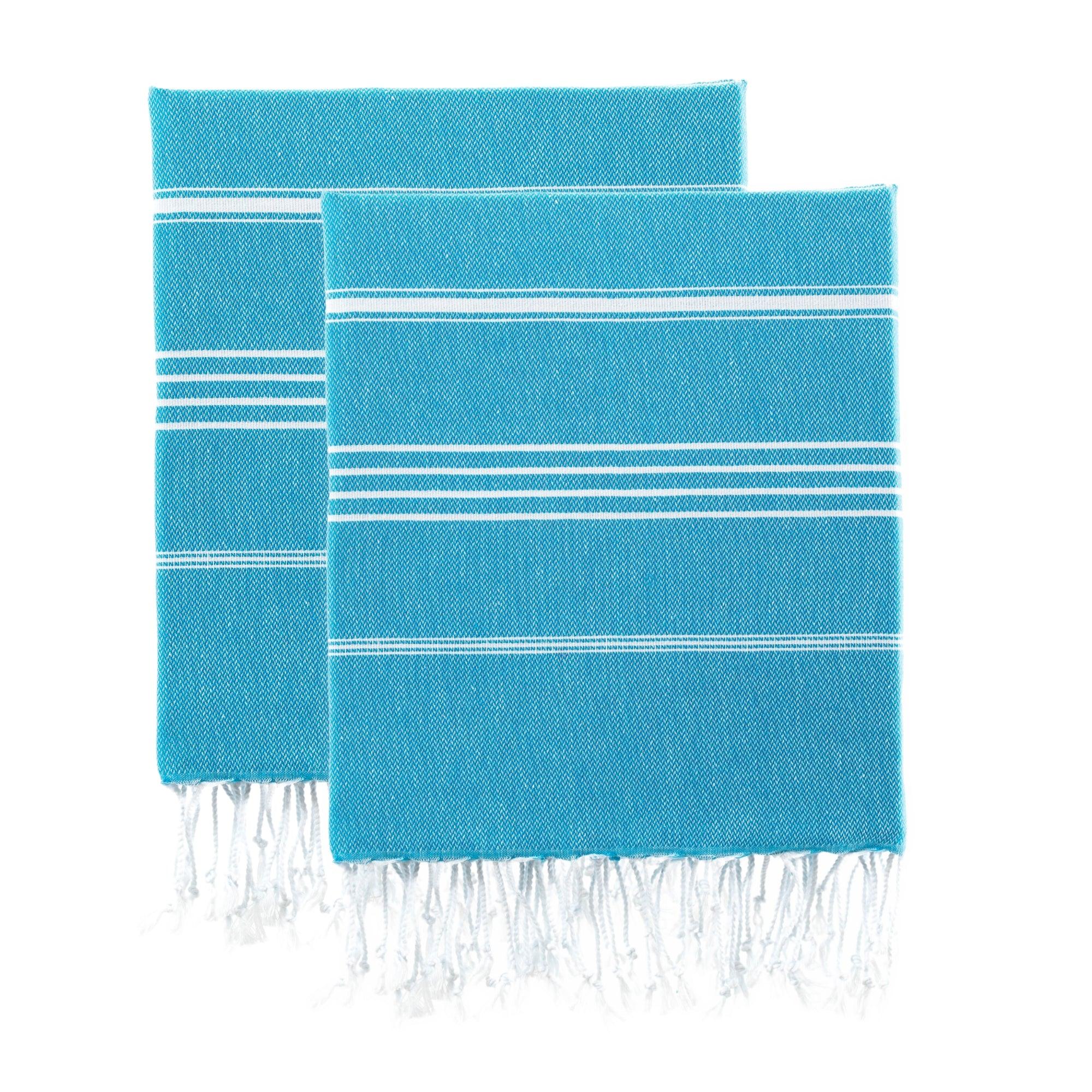 Luxurious Turkish Cotton Beach Towel Set (2 Pack) Turquoise - Sul-Pest-285-95175-2S-Turqu - Arconiz
