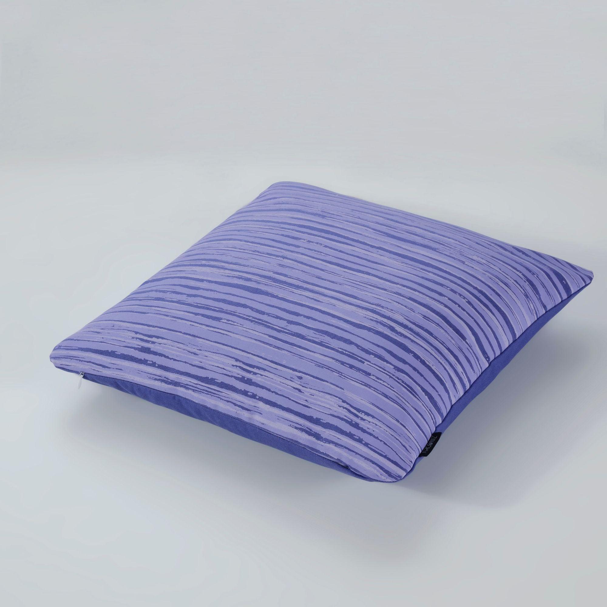 Lilac Linen Texture Cotton Pillow Covers - THR-COVER-LIL-18.18-1.LIN.2 - Arconiz