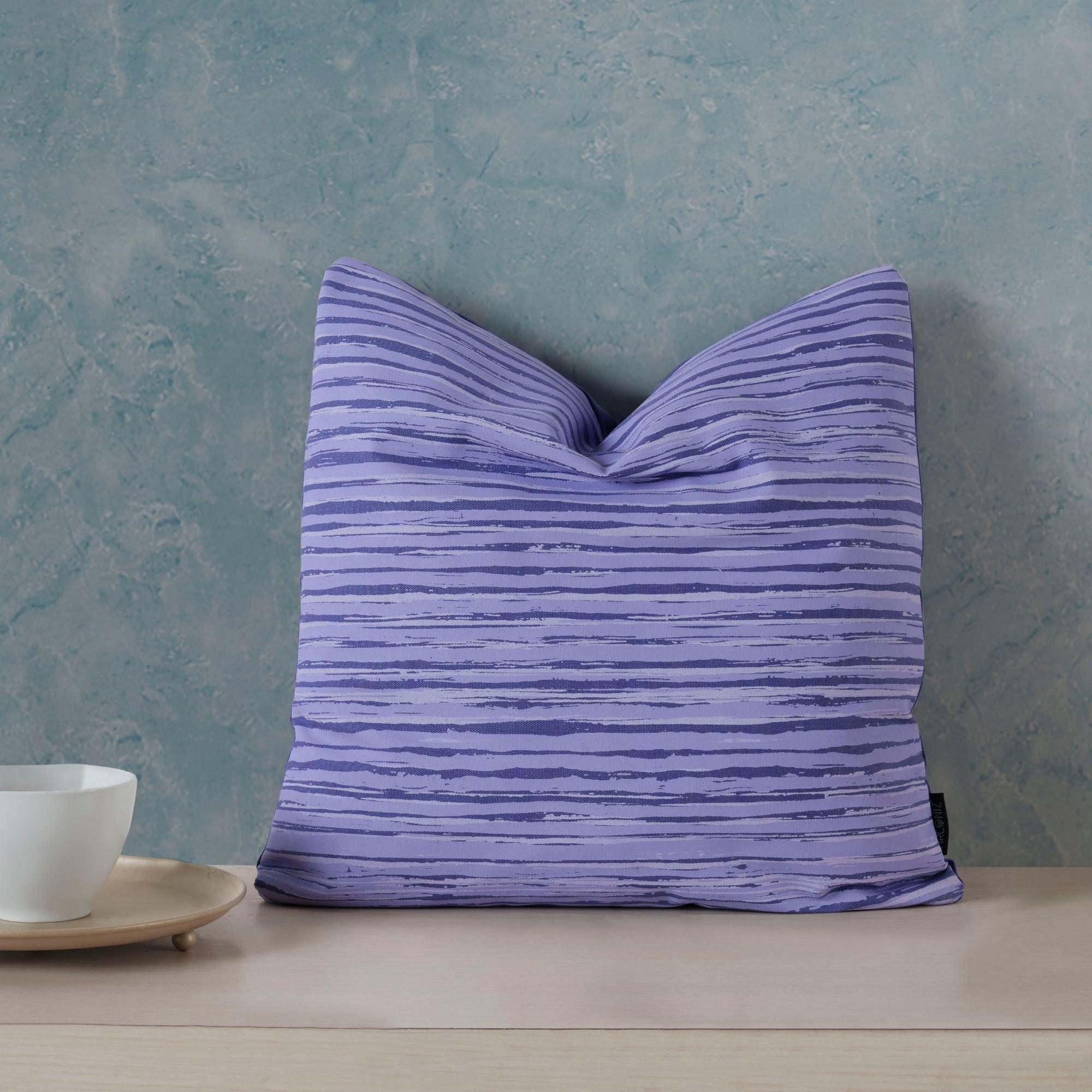 Lilac Linen Texture Cotton Pillow Covers - THR-COVER-LIL-18.18-1.LIN.2 - Arconiz