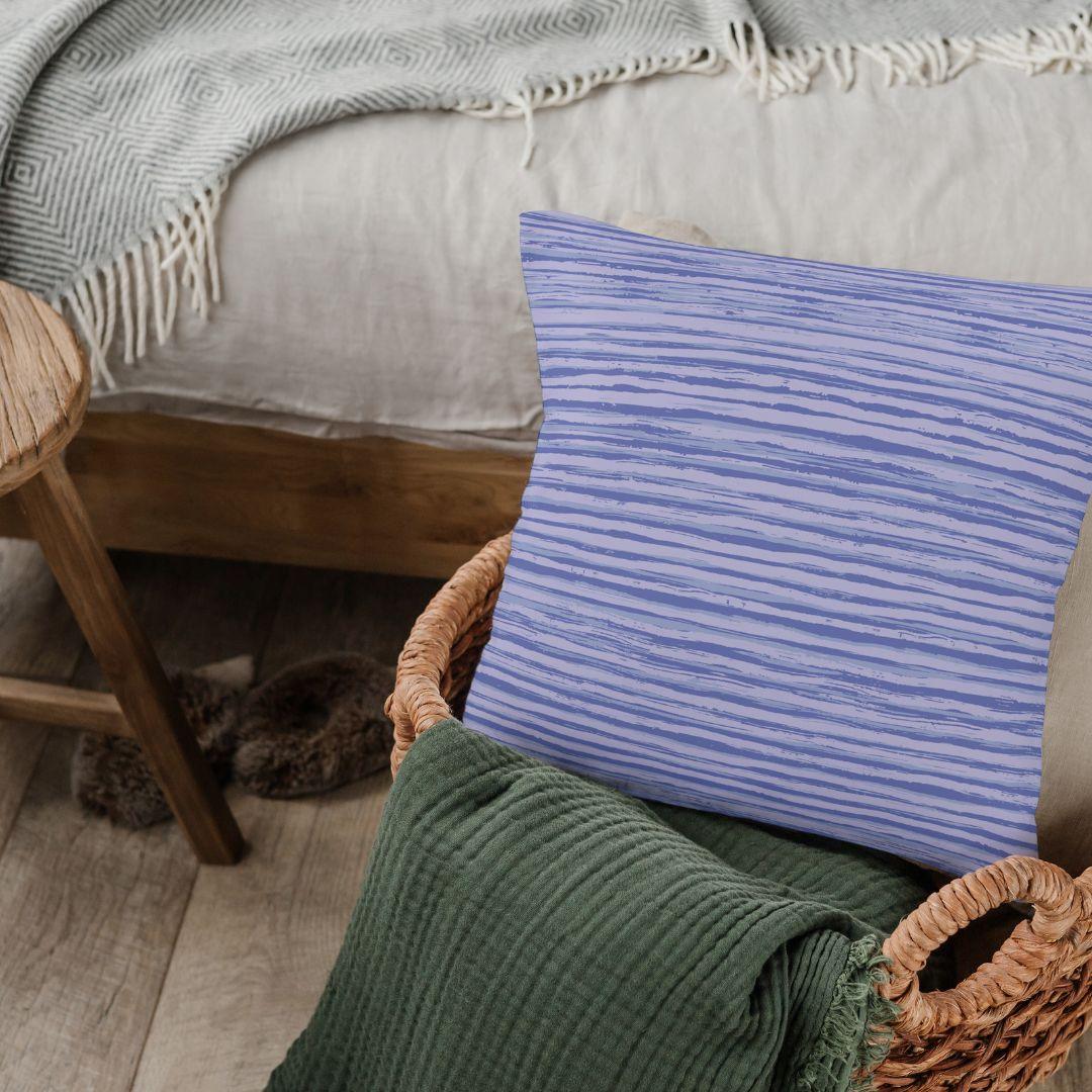 Lilac Linen Texture Cotton Pillow Covers - THR-COVER-LIL-18.18-1.LIN.2 - Arconiz