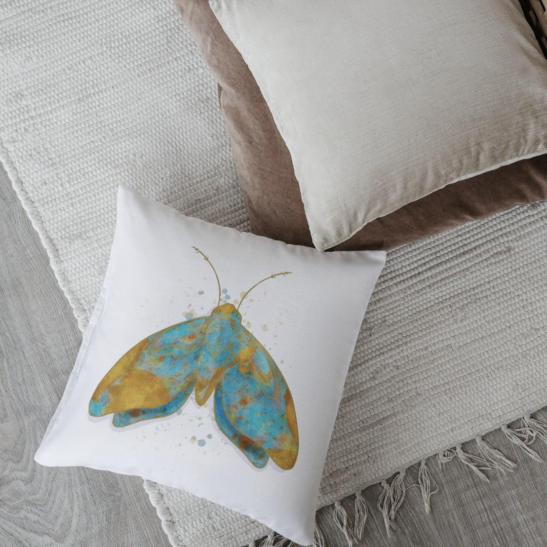 Butterfly Art Cotton Pillow Covers - THR-COVER-WHI-18.18-1.BFLY.2 - Arconiz