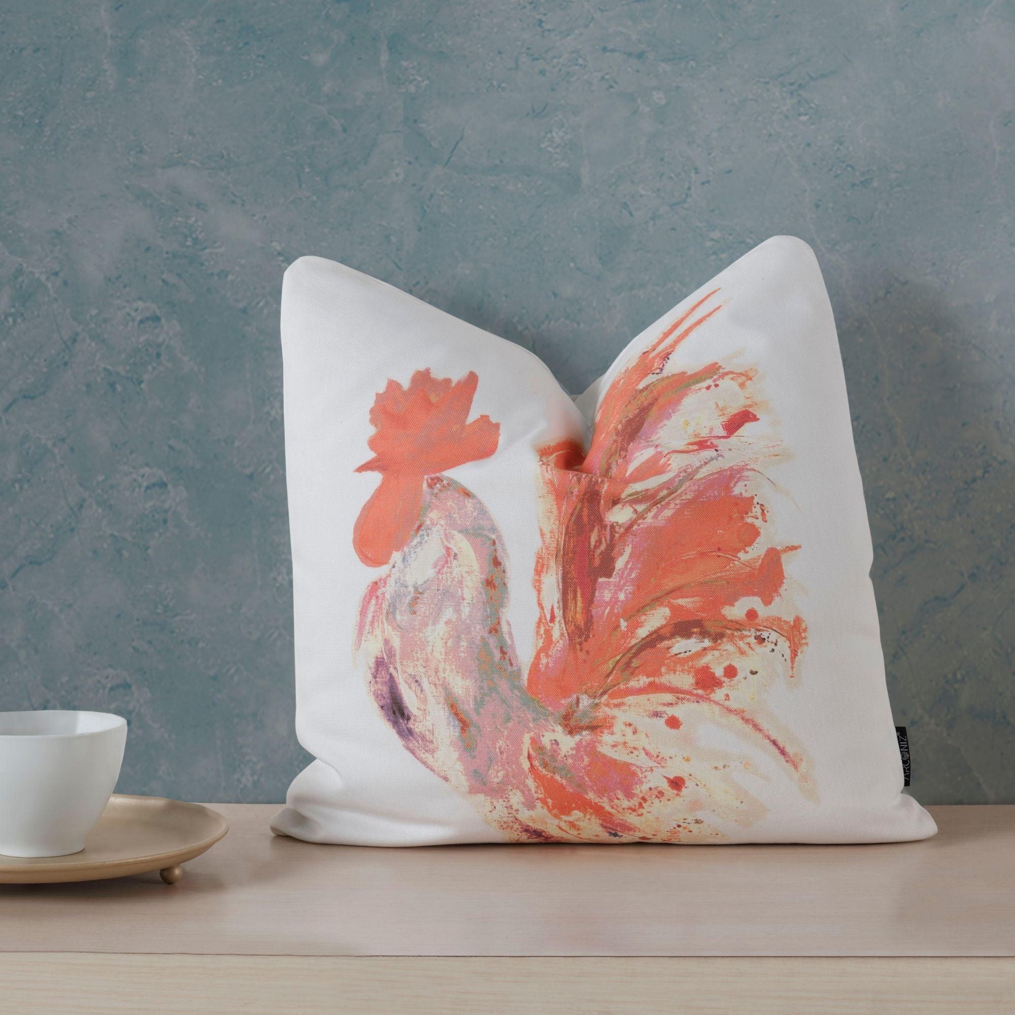 Designer Cotton Boho Throw Pillow Covers - Set of 2 - THR-COVER-WHI-18.18-1.RUS.2 - Arconiz