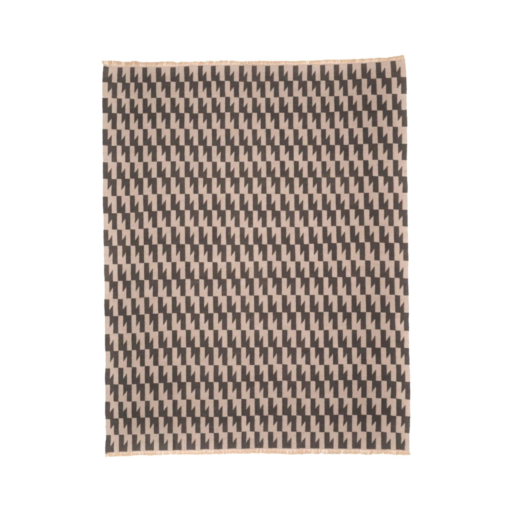 Thunder and Lightening Handwoven Hemp Designer Rug I - 9IHRDOK005001 - Arconiz