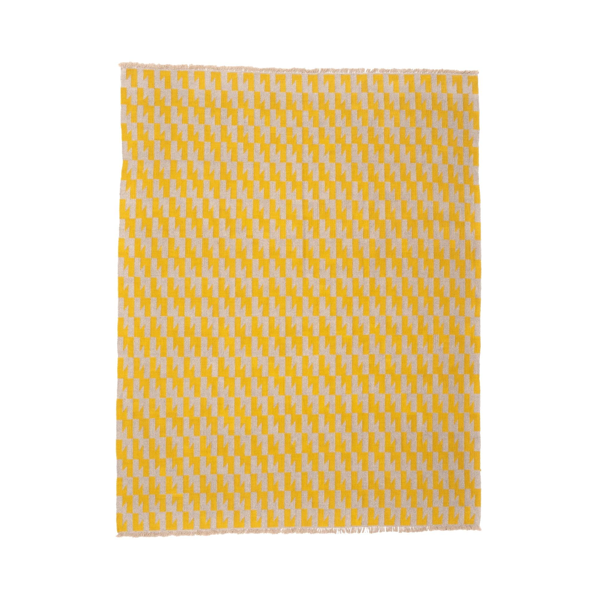 Thunder and Lightening Handwoven Hemp Designer Rug III - 9IHRDOK005009 - Arconiz