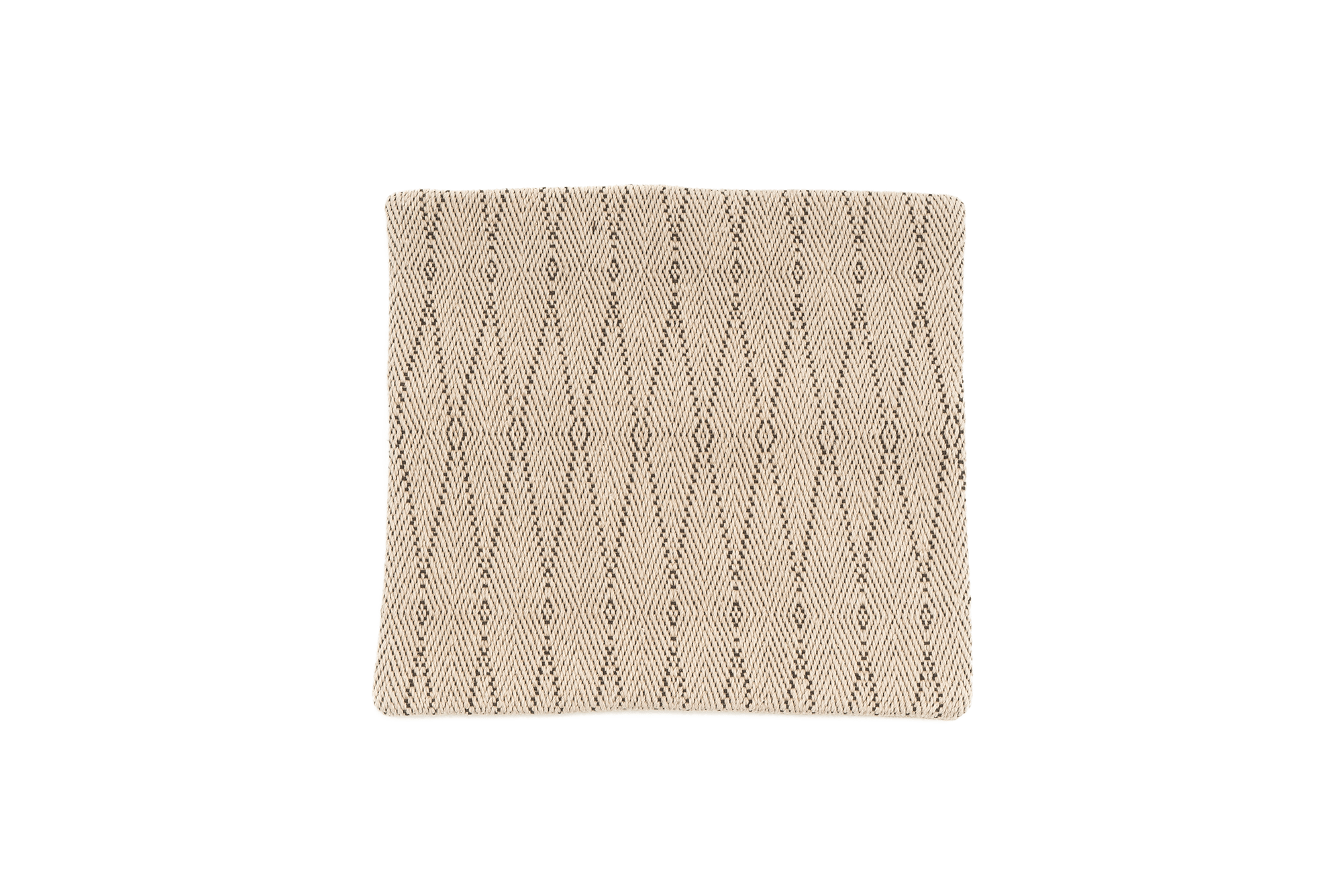 Mirror Handwoven Hemp Pillow Case, Beige Bohemian Decor - 9IHRDOK002002 - Arconiz