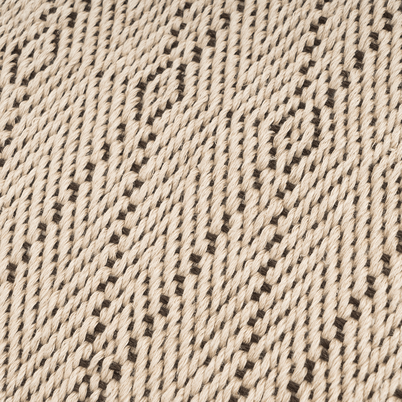 Mirror Handwoven Hemp Pillow Case, Beige Bohemian Decor - 9IHRDOK002002 - Arconiz