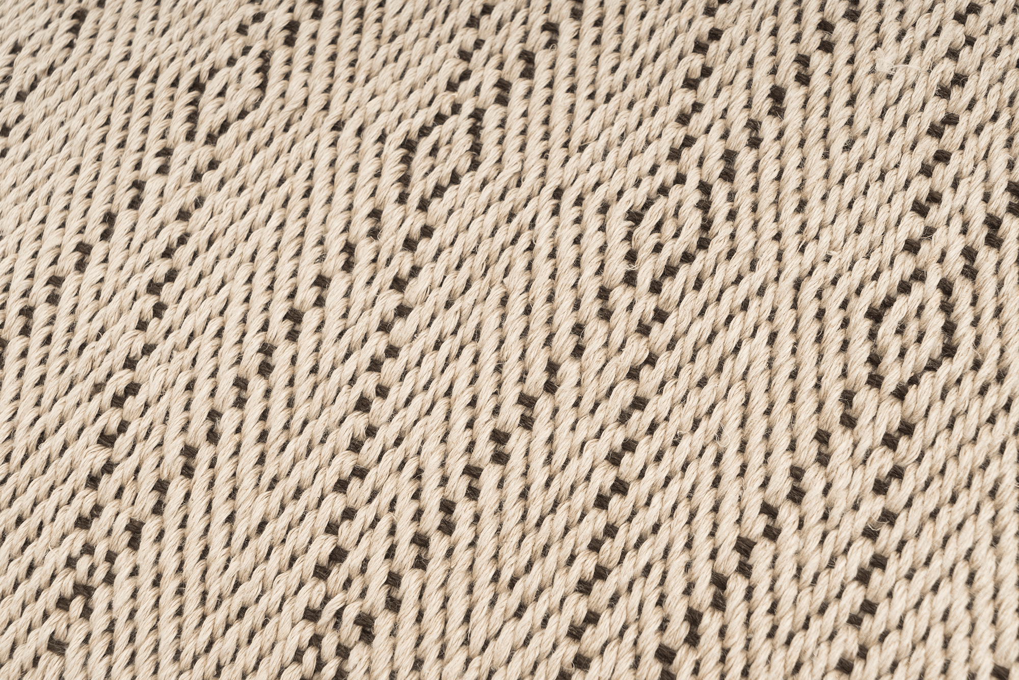 Mirror Handwoven Hemp Pillow Case, Beige Bohemian Decor - 9IHRDOK002002 - Arconiz