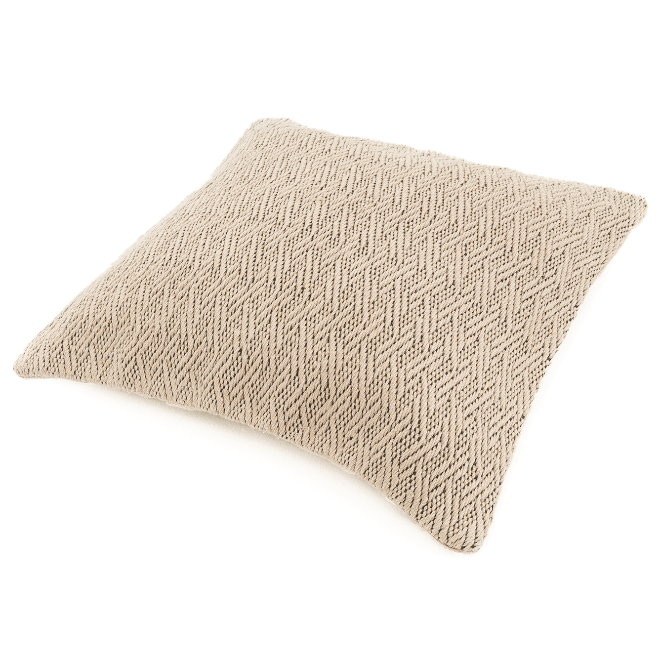 Idioms Handwoven Chevron Hemp Pillow Case Beige - 9IHRDOK002003 - Arconiz