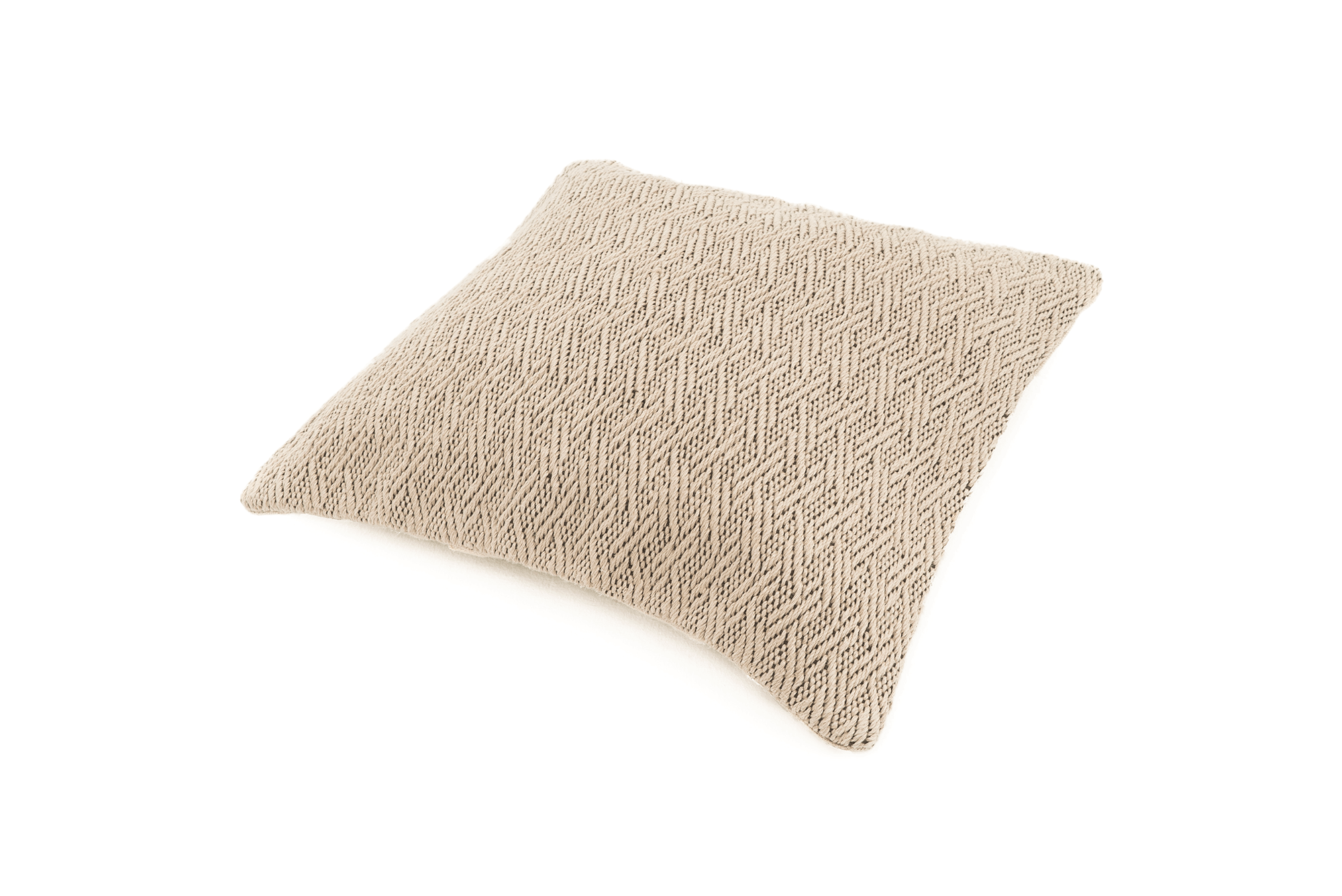 Idioms Handwoven Chevron Hemp Pillow Case Beige - 9IHRDOK002003 - Arconiz