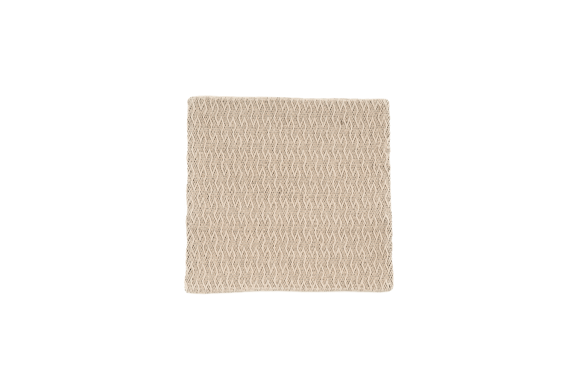 Handwoven Hemp Pillow Case, Beige Rustic Zigzag - 9IHRDOK002005 - Arconiz