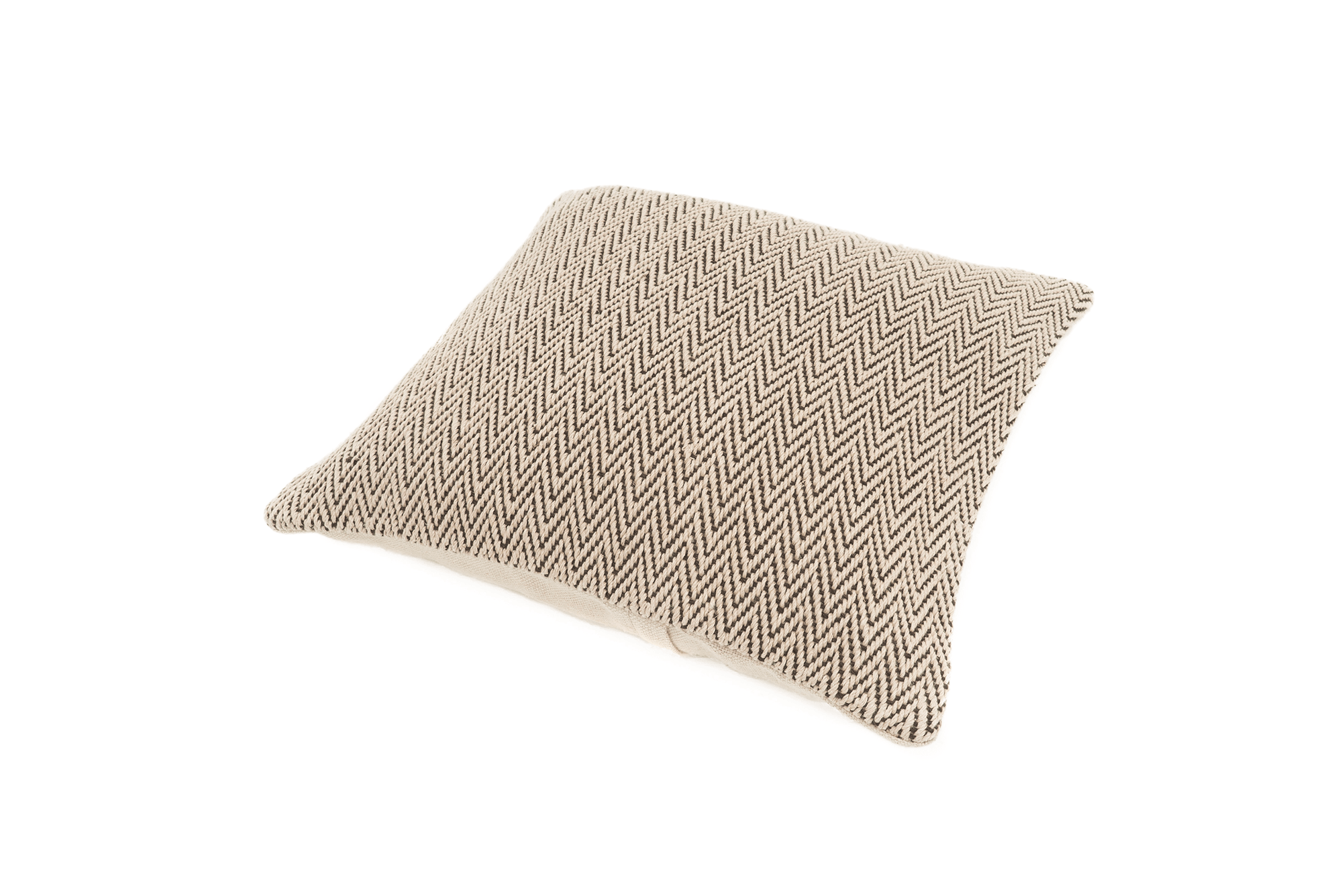 Scales Handwoven Hemp Pillow Case, Chevron Beige - 9IHRDOK002006 - Arconiz
