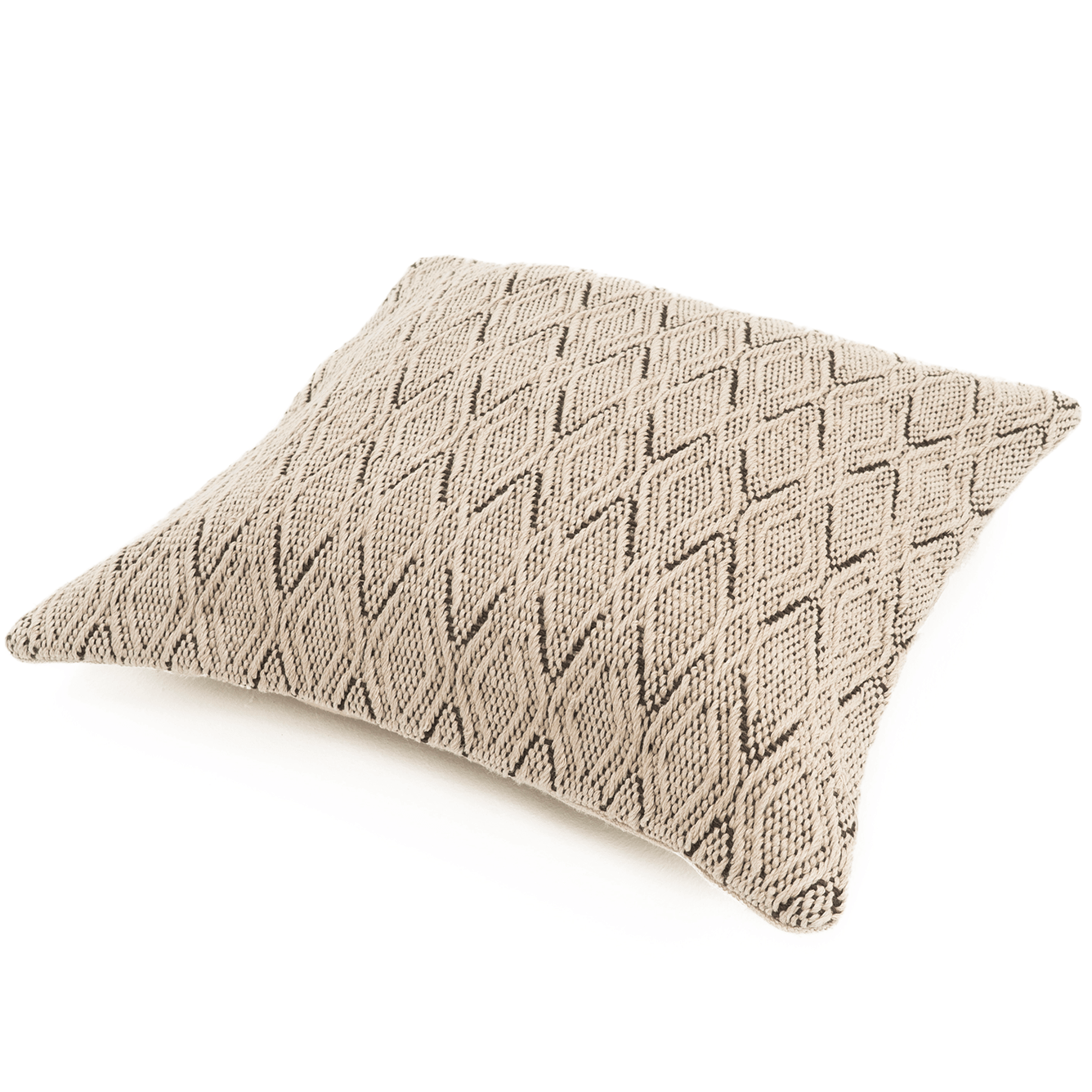 Fog Handwoven Hemp Pillow Case, Bohemian Diamond-Weave Beige - 9IHRDOK002009 - Arconiz