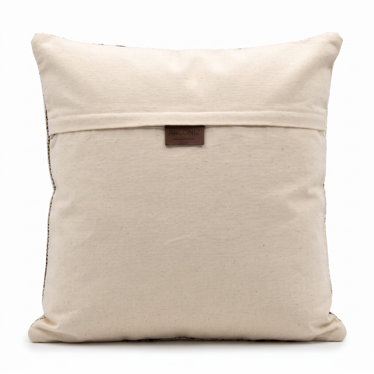 Black Modern Stripe Pillow Cover 20x20 - cotton canvas back with hidden zipper and Arconiz label - N-0006