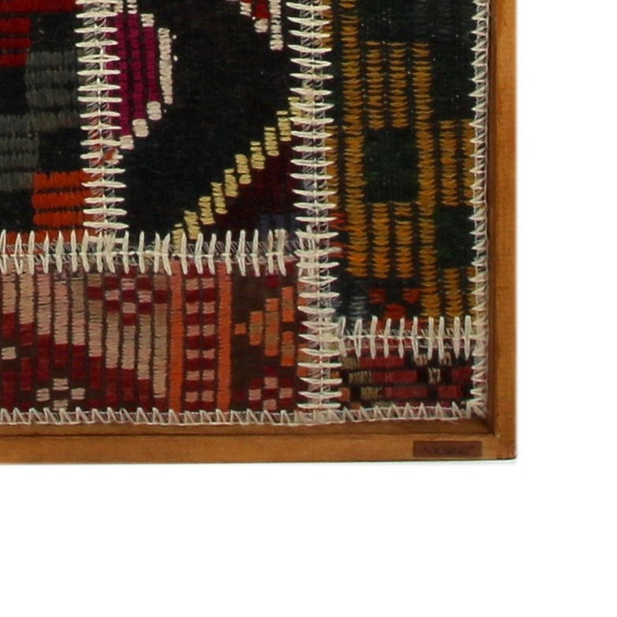 Solid wood frame corner and Arconiz maker's label - WA-PCH-RUS-76115-085