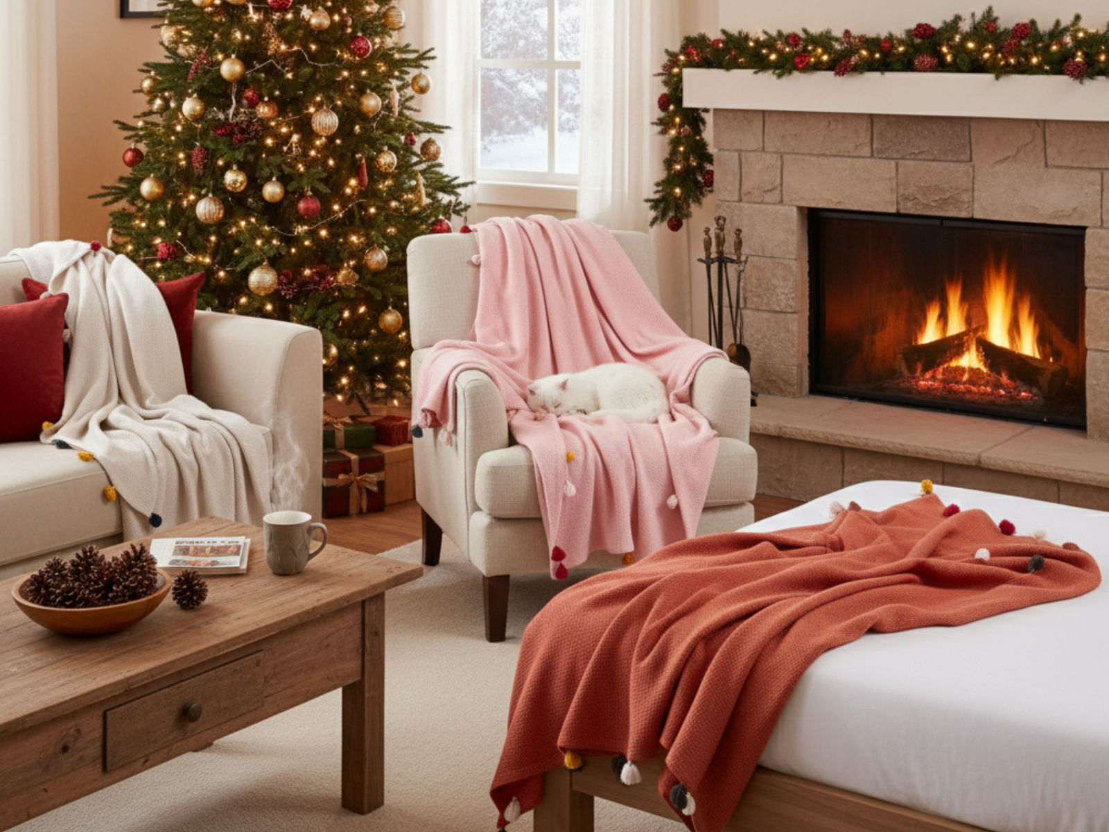Transform Your Holiday Home with Oversized Lightweight Blankets