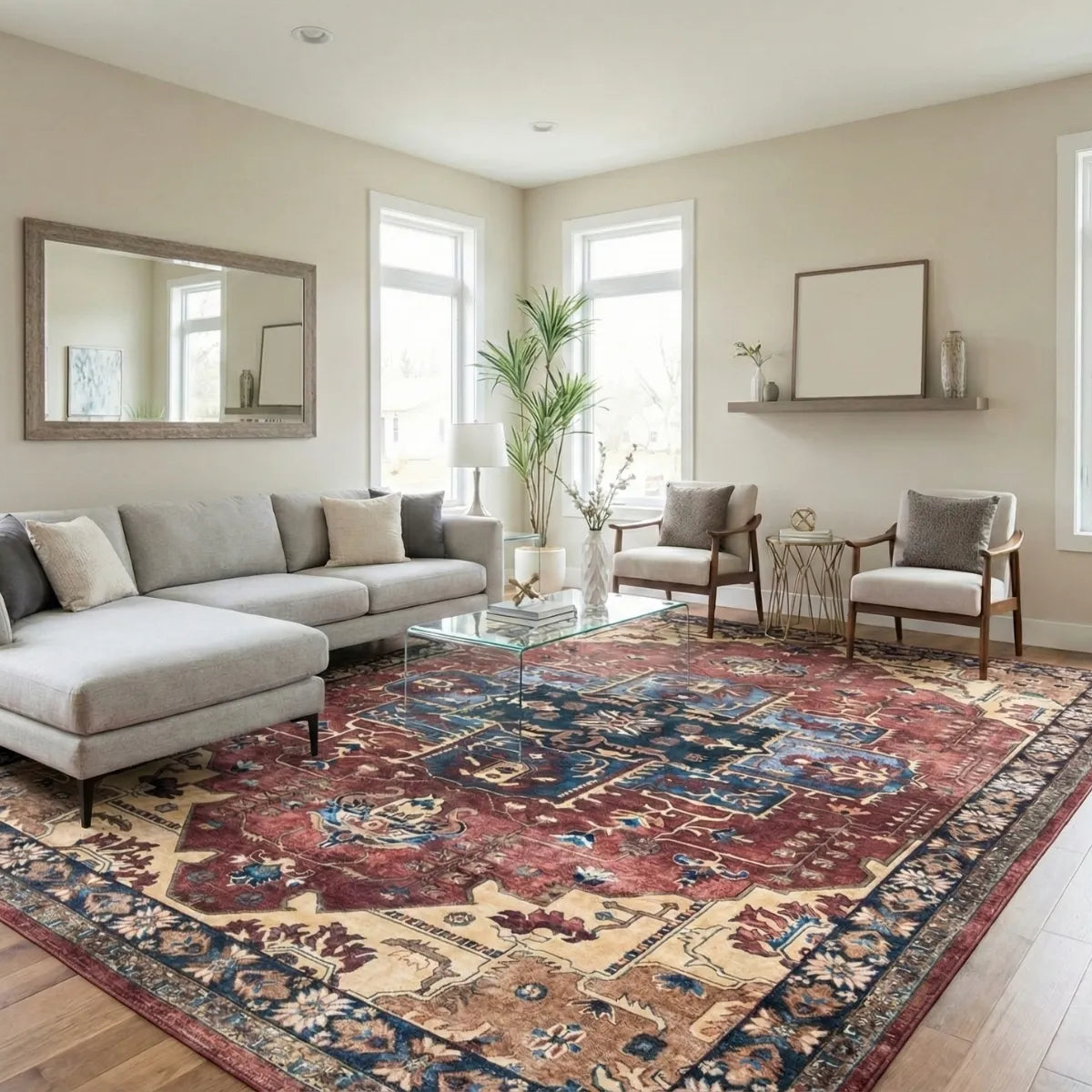 10 Living Room Rug Size Tips to Make Your Space Look Bigger – Arconiz
