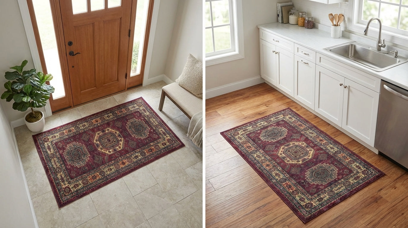 Where to Use a 2x3 Rug: Entryway and  Kitchen Ideas