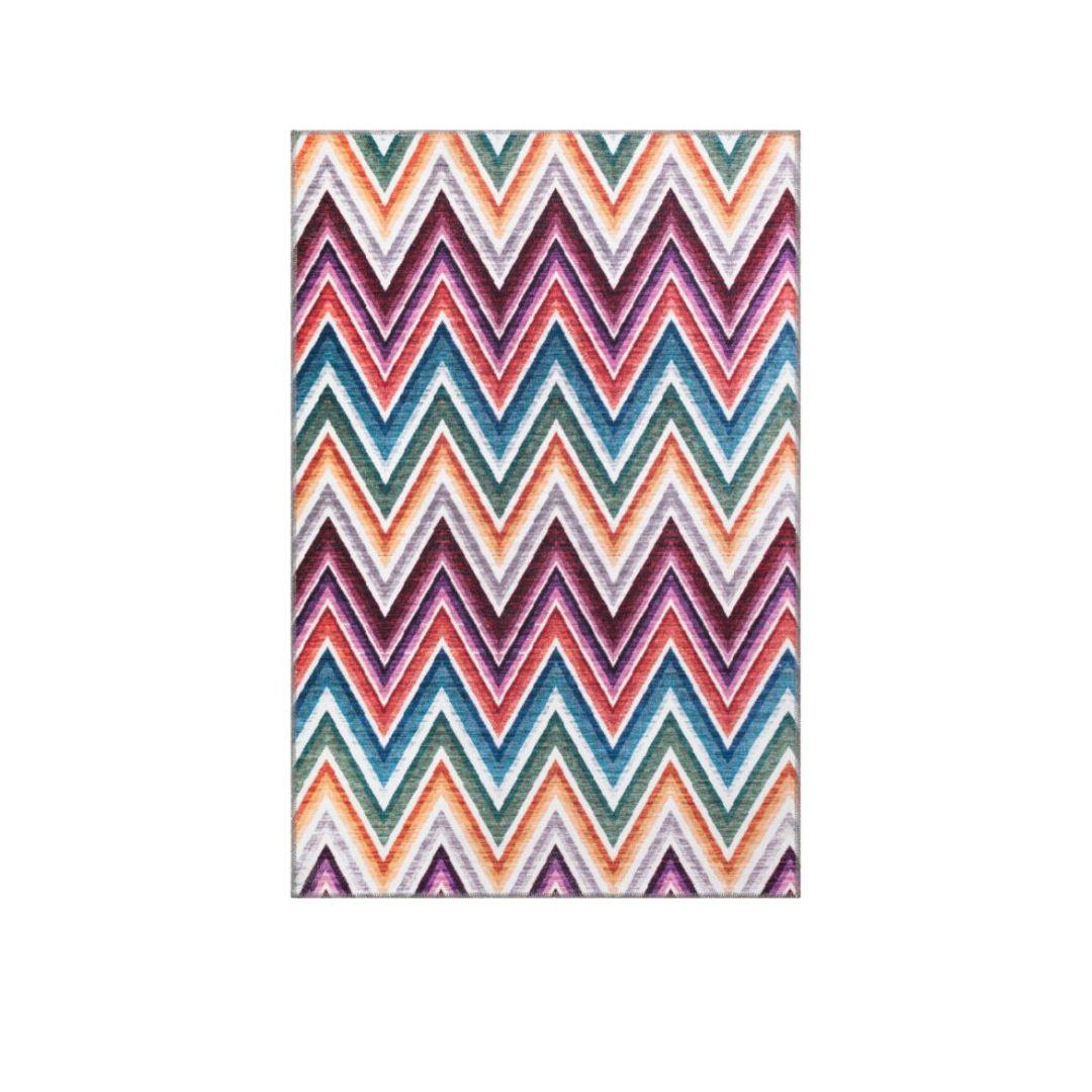 Machine washable spill-proof area rug that is kid and pet friendly