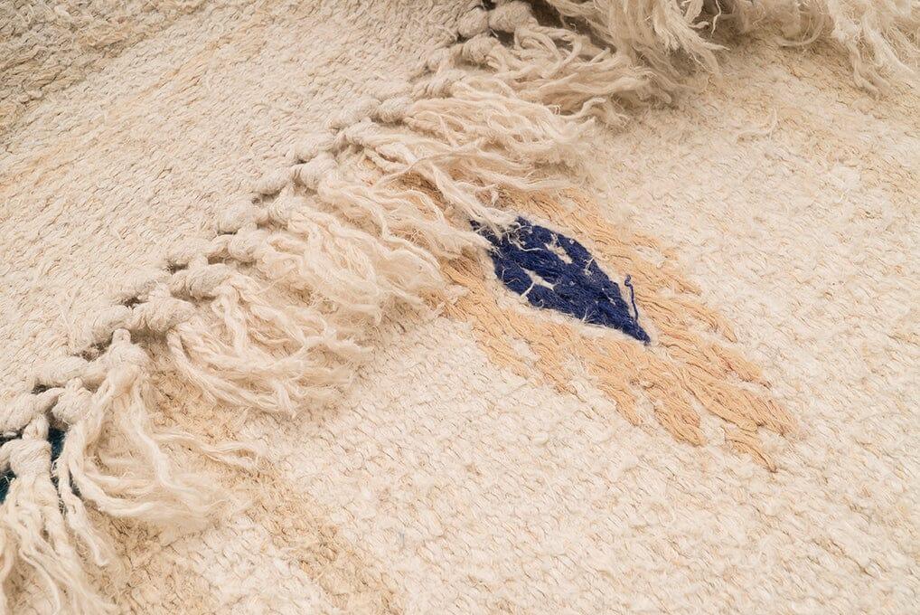 Hemp Bouquet Handwoven Vintage Hemp Rug - 01-00007 - Arconiz