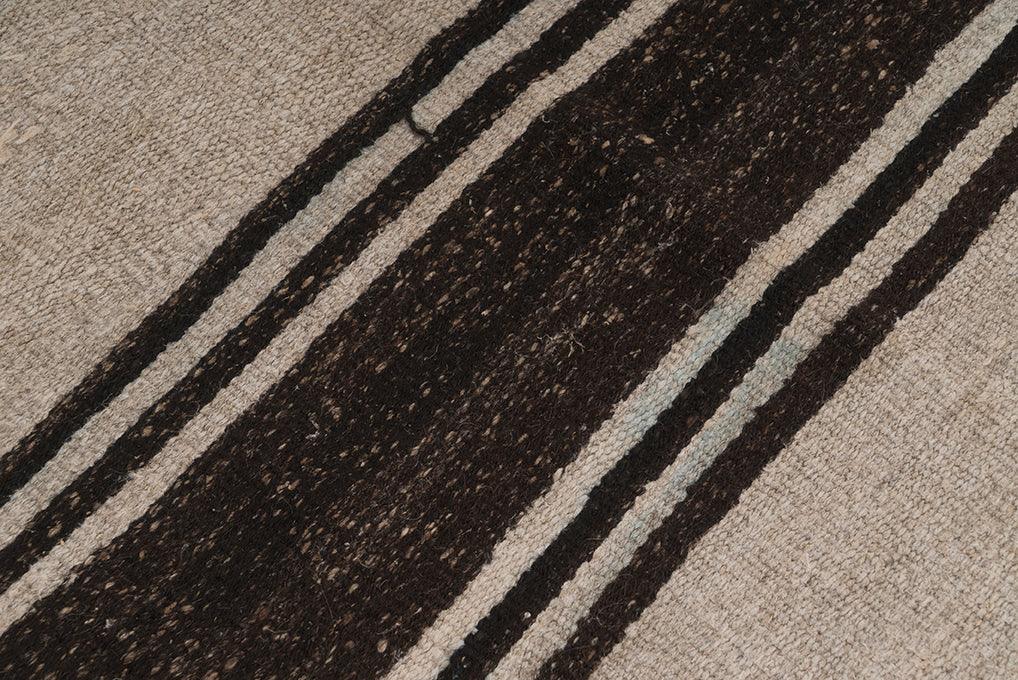 Hemp Bouquet Handwoven Vintage Hemp Rug - 01-00128 - Arconiz