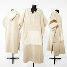 Beige Hooded Poncho Towel – view 5 – Arconiz