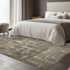 Vintage Dustveil Blue Turkish Patchwork Rug - TUR-GRAY-PAT-810-003 - Arconiz